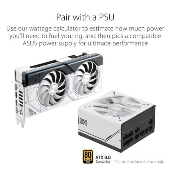 Asus Dual RTX 4070 Super White OC 12GB Gaming Graphics Card